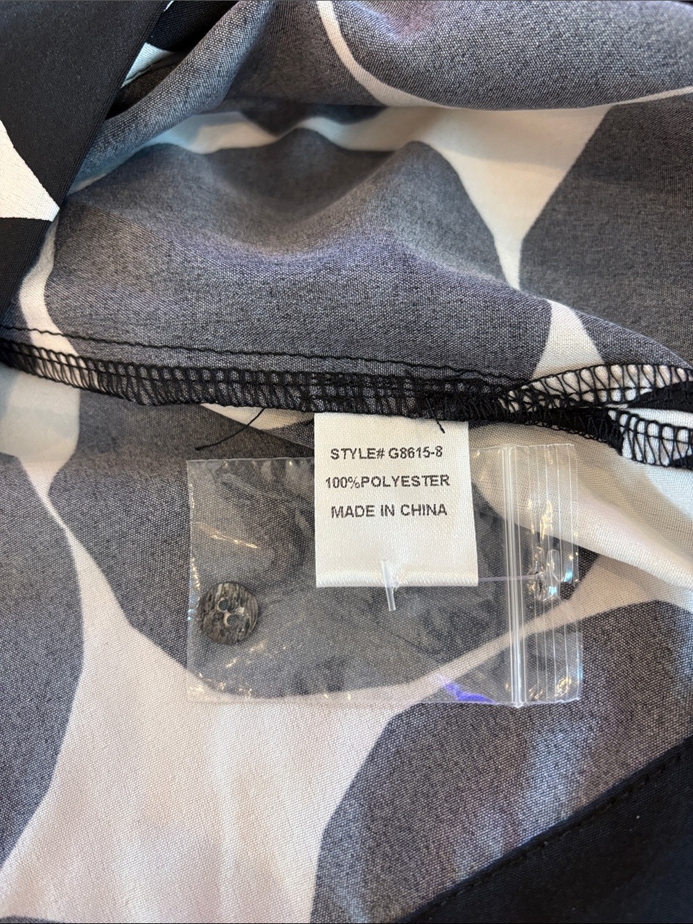 JODIFL Polkadot Ruffle Trim Blouse Top Large NWT $48 Black & White Boutique - Picture 5 of 6